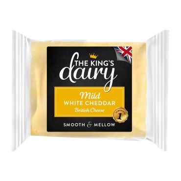 The King's Dairy Mild White Cheddar Cheese, 200g